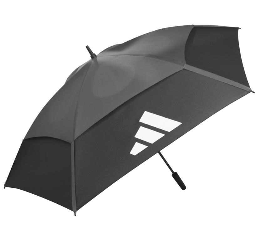 Adidas Double Canopy Golf Regenschirm, schwarz