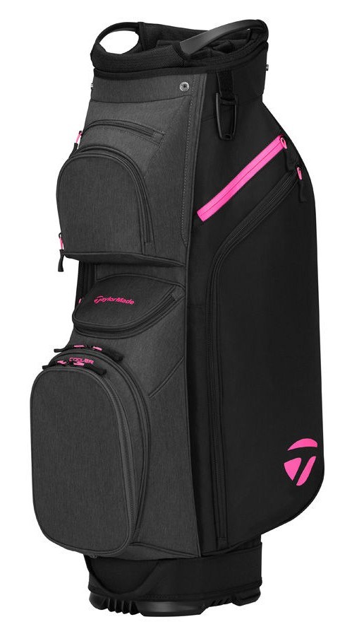 TaylorMade Cart Lite Cartbag, schwarz/grau neon rosa
