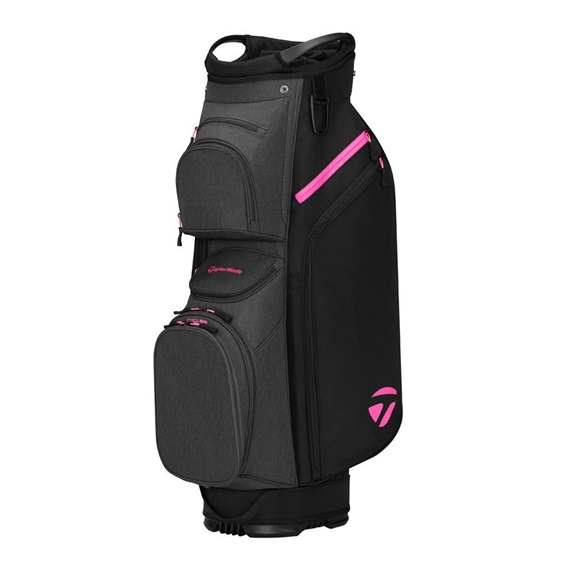 TaylorMade Cart Lite Cartbag, schwarz/grau neon rosa