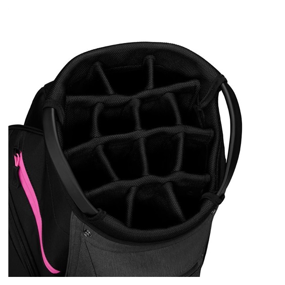 TaylorMade Cart Lite Cartbag, schwarz/grau neon rosa