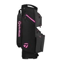 TaylorMade Cart Lite Cartbag, schwarz/grau neon rosa