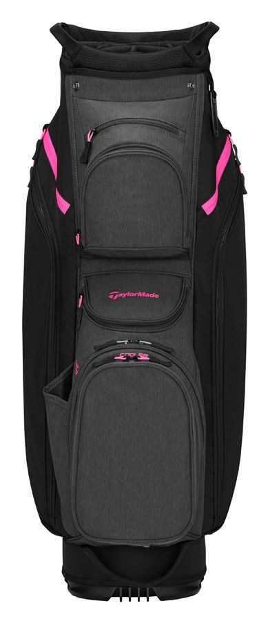 TaylorMade Cart Lite Cartbag, schwarz/grau neon rosa
