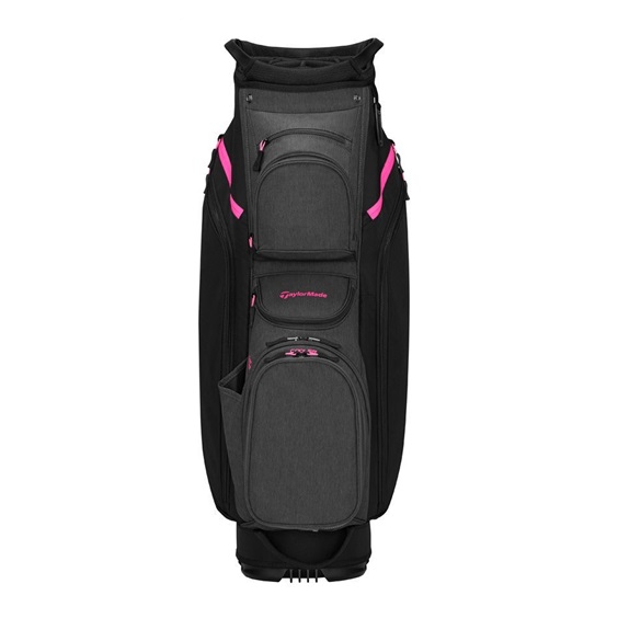 TaylorMade Cart Lite Cartbag, schwarz/grau neon rosa