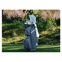 TaylorMade Cart Lite Cartbag, schwarz/grau neon rosa