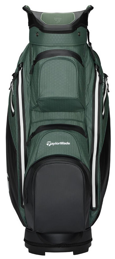 TaylorMade Storm-Dry Wasserdichtes Cart Bag, Schwarz/Dunkelgrün