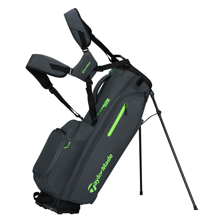 TaylorMade FlexTech Standbag, grau/neongrün