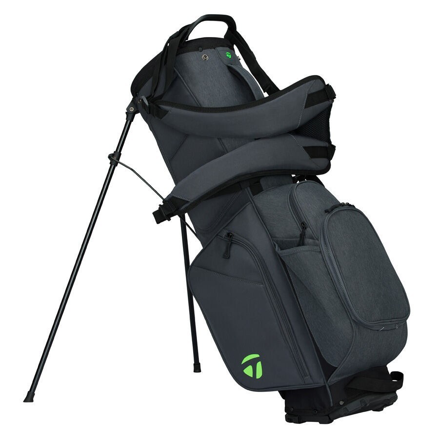 TaylorMade FlexTech Standbag, grau/neongrün