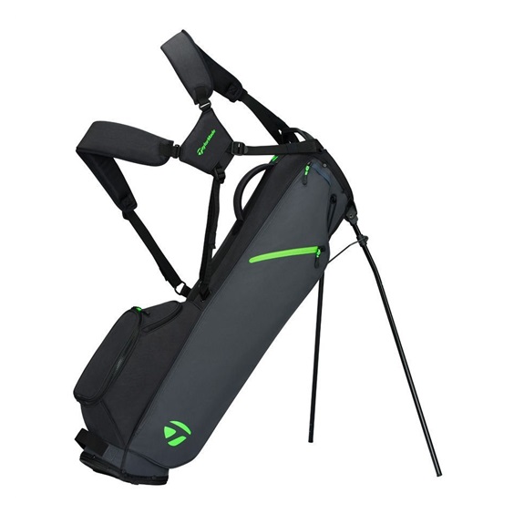 TaylorMade Flextech Carry Standbag, grau/schwarz/neongrün