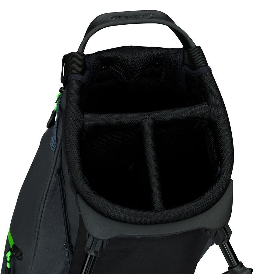 TaylorMade Flextech Carry Standbag, grau/schwarz/neongrün
