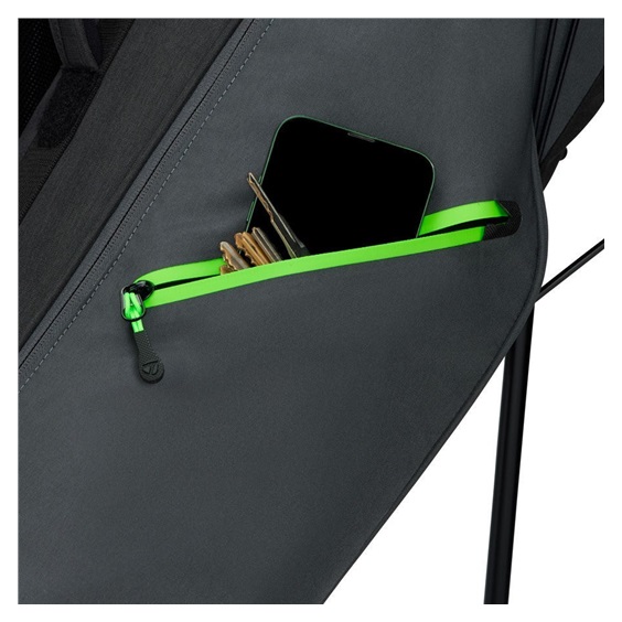 TaylorMade Flextech Carry Standbag, grau/schwarz/neongrün