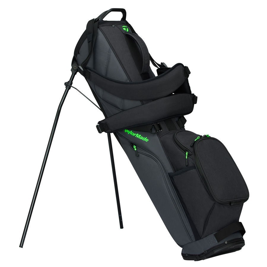 TaylorMade Flextech Carry Standbag, grau/schwarz/neongrün