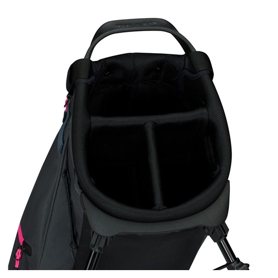 TaylorMade Flextech Carry Standbag, grau/neonrosa