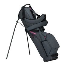 TaylorMade Flextech Carry Standbag, grau/neonrosa