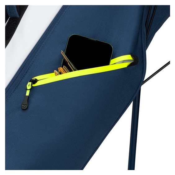 TaylorMade Flextech Carry Standbag, blau/weiss/limette