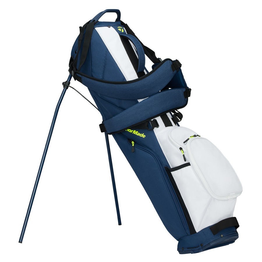 TaylorMade Flextech Carry Standbag, blau/weiss/limette
