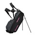 TaylorMade Flextech Crossover Standbag, schwarz/grau/neonrosa