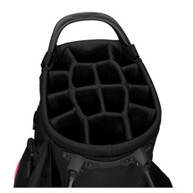 TaylorMade Flextech Crossover Standbag, schwarz/grau/neonrosa