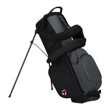 TaylorMade Flextech Crossover Standbag, schwarz/grau/neonrosa
