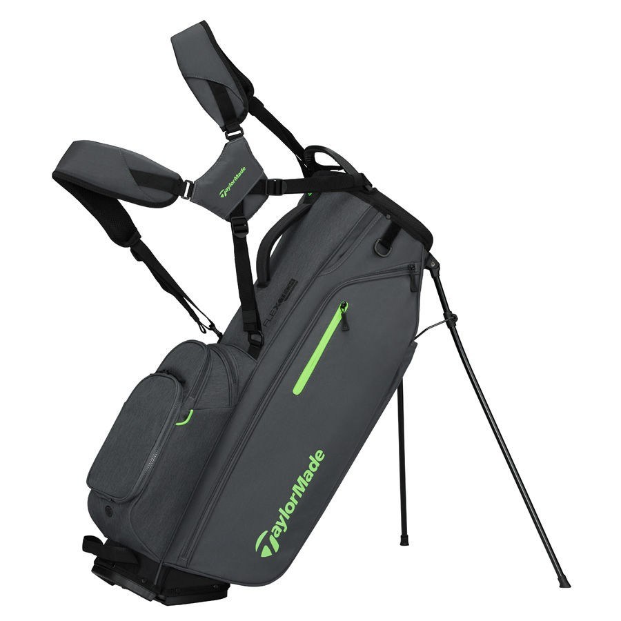 TaylorMade Flextech Crossover Standbag, grau/neongrün
