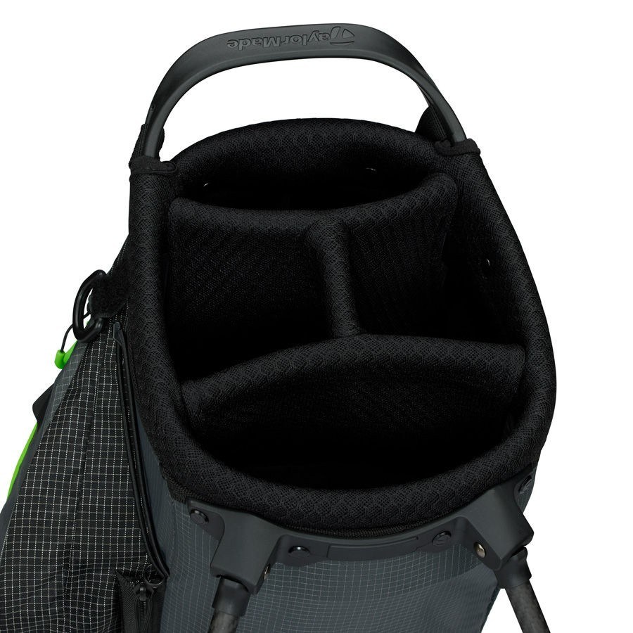 TaylorMade FlexTech Super Lite Standbag, grau/neongrün