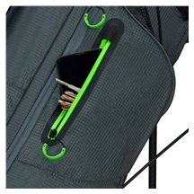 TaylorMade FlexTech Super Lite Standbag, grau/neongrün