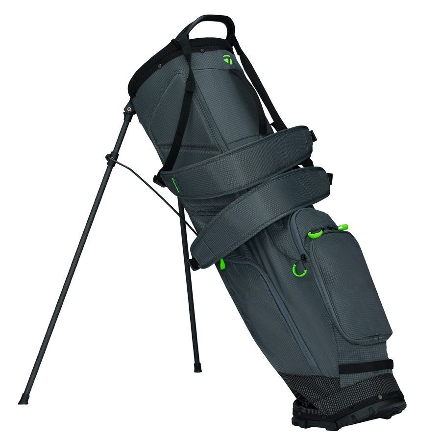 TaylorMade FlexTech Super Lite Standbag, grau/neongrün