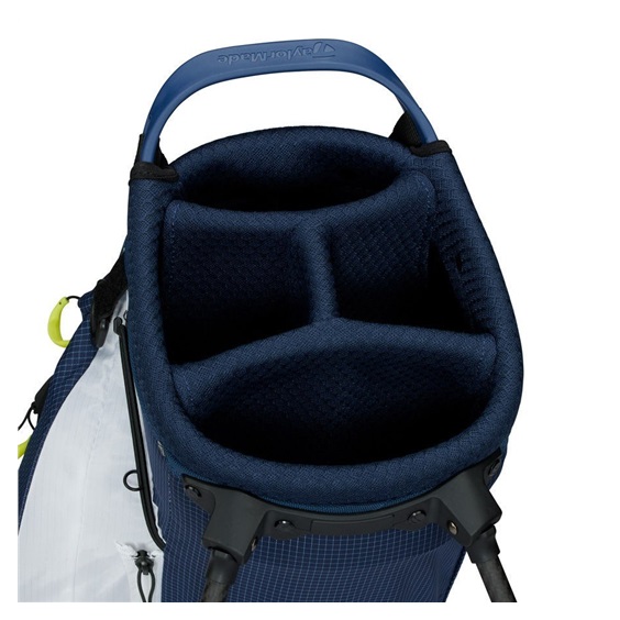 TaylorMade FlexTech Super Lite Standbag, dunkeblau/weiss/neonlimettengrün