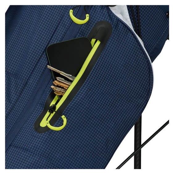 TaylorMade FlexTech Super Lite Standbag, dunkeblau/weiss/neonlimettengrün