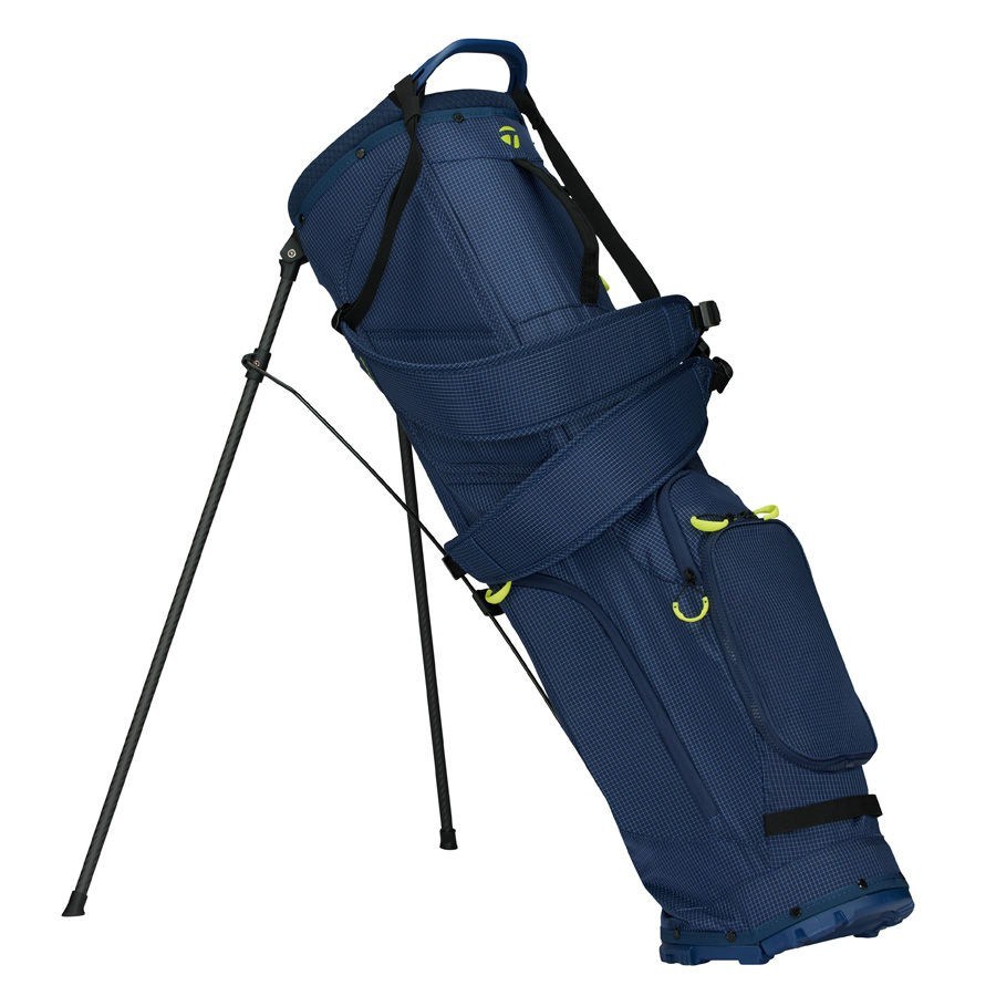 TaylorMade FlexTech Super Lite Standbag, dunkeblau/weiss/neonlimettengrün