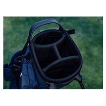 TaylorMade FlexTech Super Lite Standbag, dunkeblau/weiss/neonlimettengrün
