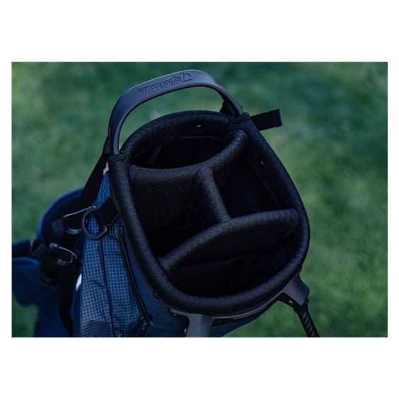 TaylorMade FlexTech Super Lite Standbag, dunkeblau/weiss/neonlimettengrün