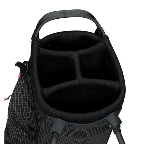 TaylorMade FlexTech Super Lite Standbag, schwarz/neonrosa