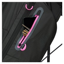 TaylorMade FlexTech Super Lite Standbag, schwarz/neonrosa