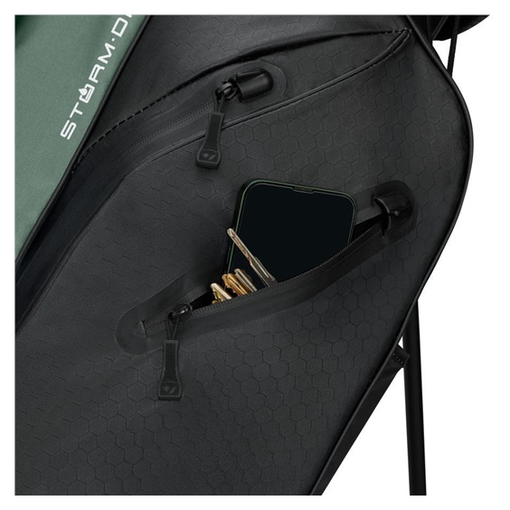 TaylorMade Storm-Dry Wasserdichte Standbag, schwarz dark sage