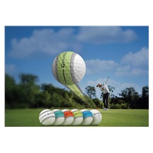 TaylorMade Tour Response Stripe Neon Yellow Golfbälle