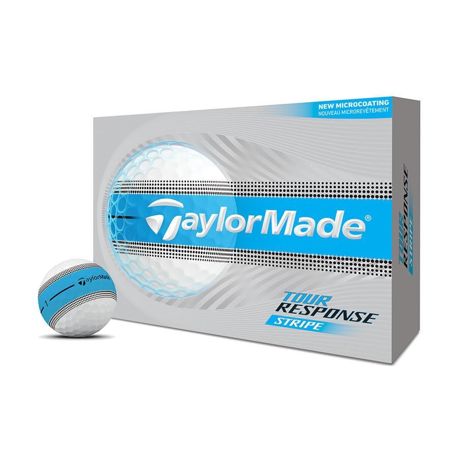 TaylorMade Tour Response Stripe Blue Golfbälle