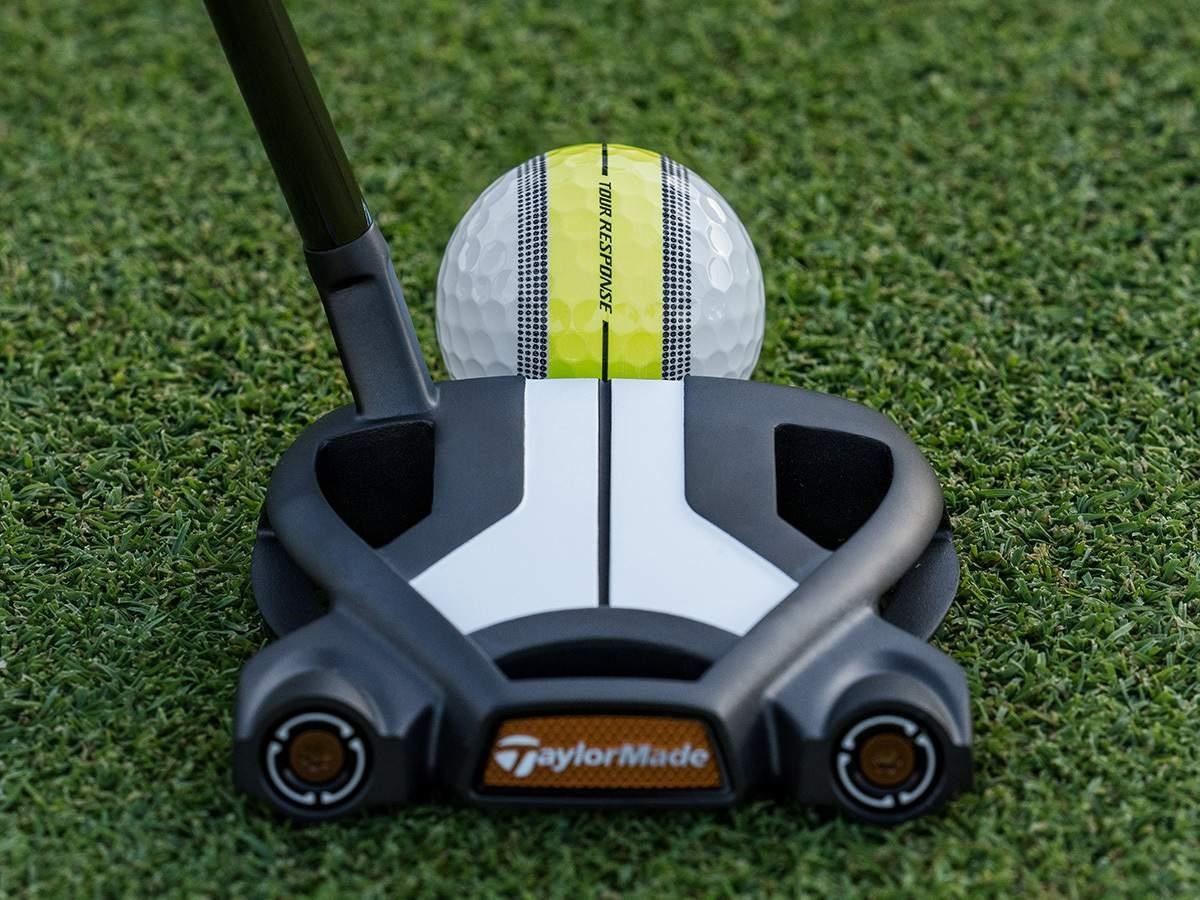 TaylorMade Tour Response Stripe Golfbälle, neon multi