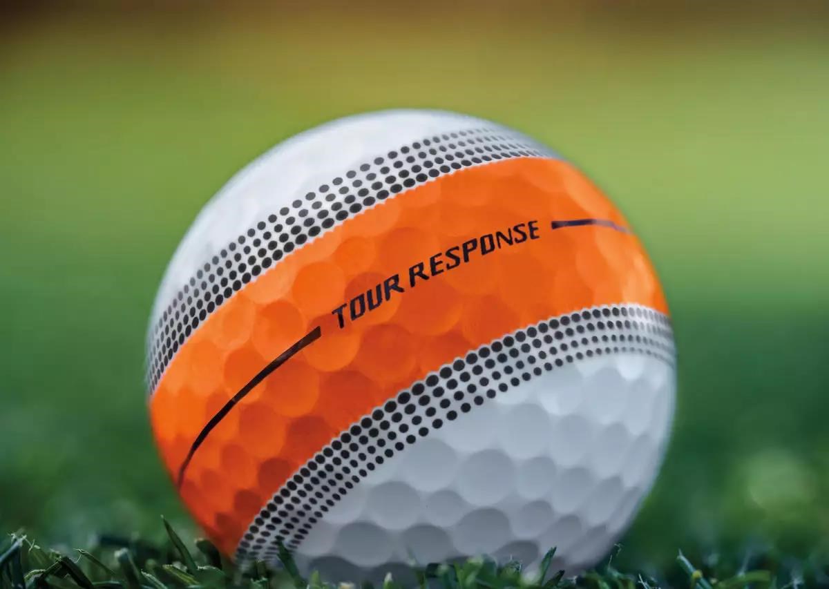 TaylorMade Tour Response Stripe Golfbälle, neon multi