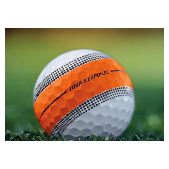 TaylorMade Tour Response Stripe Golfbälle, neon multi