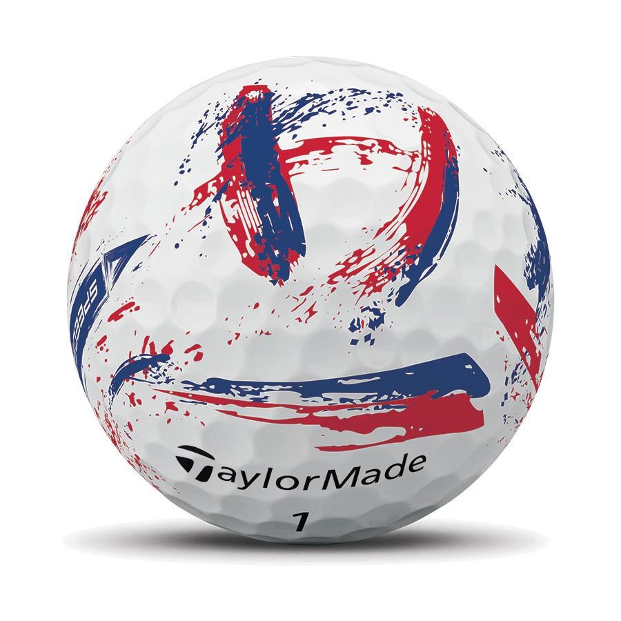 TaylorMade SpeedSoft Ink Blue/Red Golfbälle