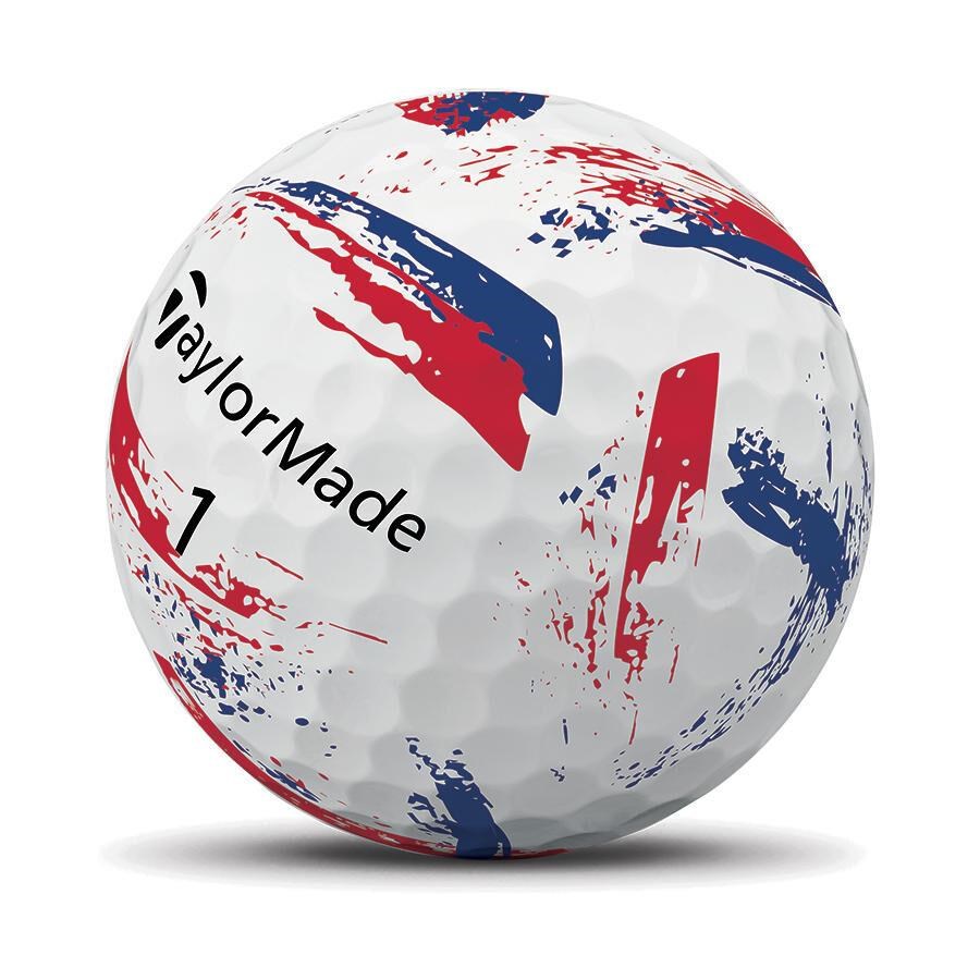 TaylorMade SpeedSoft Ink Blue/Red Golfbälle