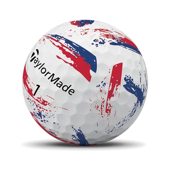 TaylorMade SpeedSoft Ink Blue/Red Golfbälle