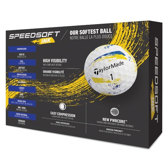 TaylorMade SpeedSoft Ink Golfbälle
