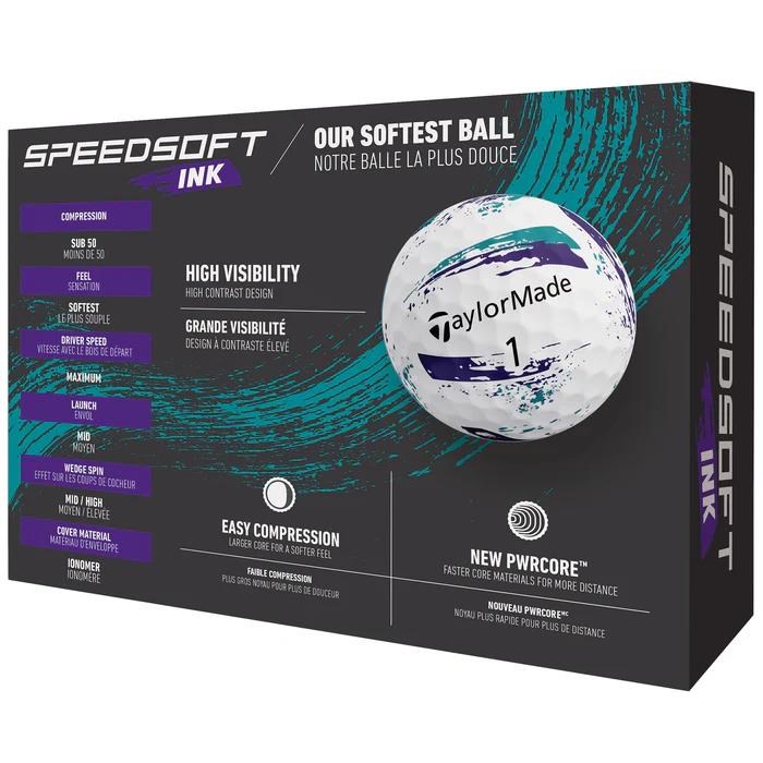 TaylorMade SpeedSoft Ink Golfbälle