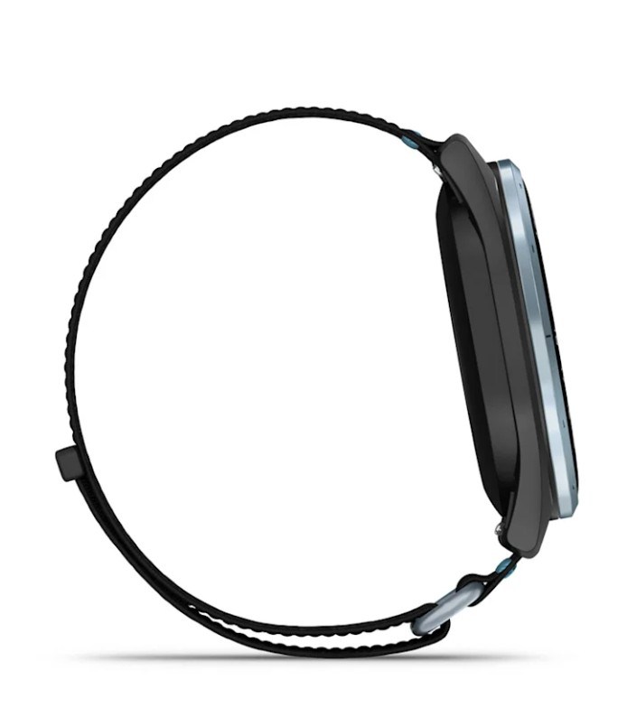 Garmin Approach J1 Kinder-Golf-Smartwatch,schwarz/azurblau aluminium