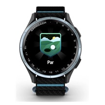 Garmin Approach J1 Kinder-Golf-Smartwatch,schwarz/azurblau aluminium