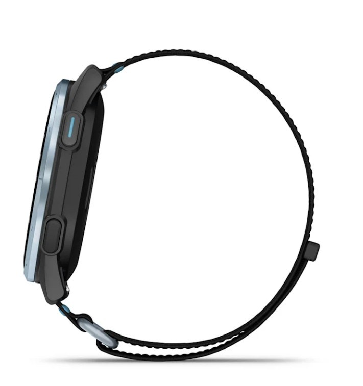 Garmin Approach J1 Kinder-Golf-Smartwatch,schwarz/azurblau aluminium