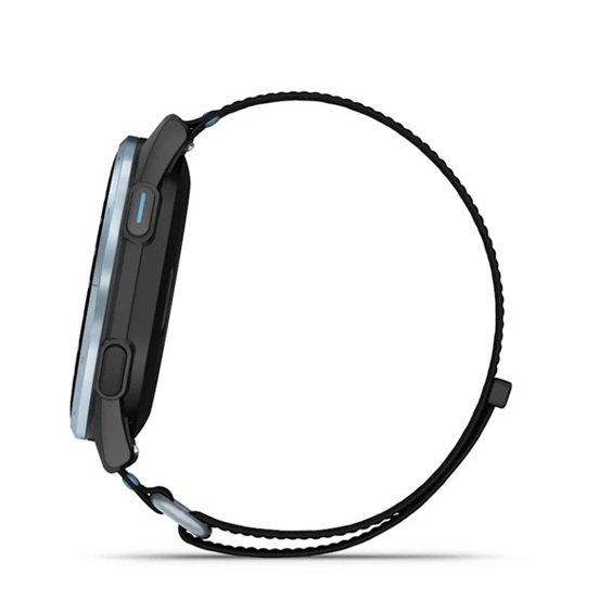 Garmin Approach J1 Kinder-Golf-Smartwatch,schwarz/azurblau aluminium