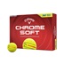 Callaway Chrome Soft 360 Triple Track Golfbälle, gelb