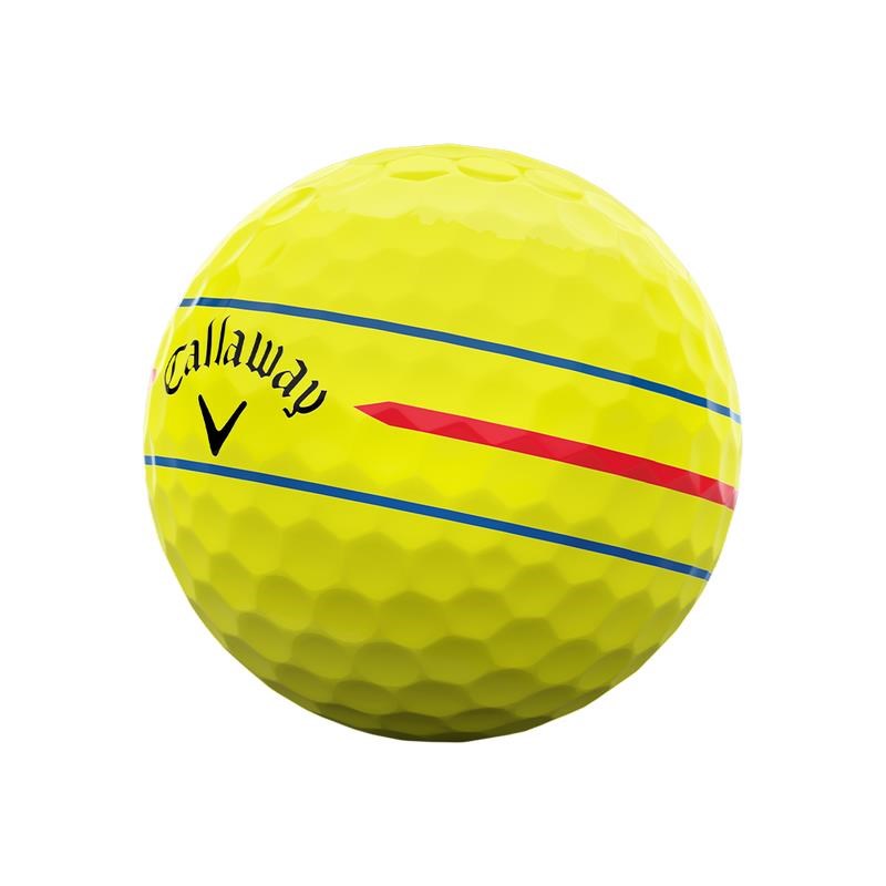 Callaway Chrome Soft 360 Triple Track Golfbälle, gelb